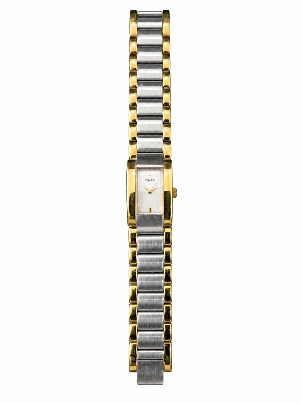 Timex Two-Tone Rectangular Watch Like New - Picture 5 of 7
